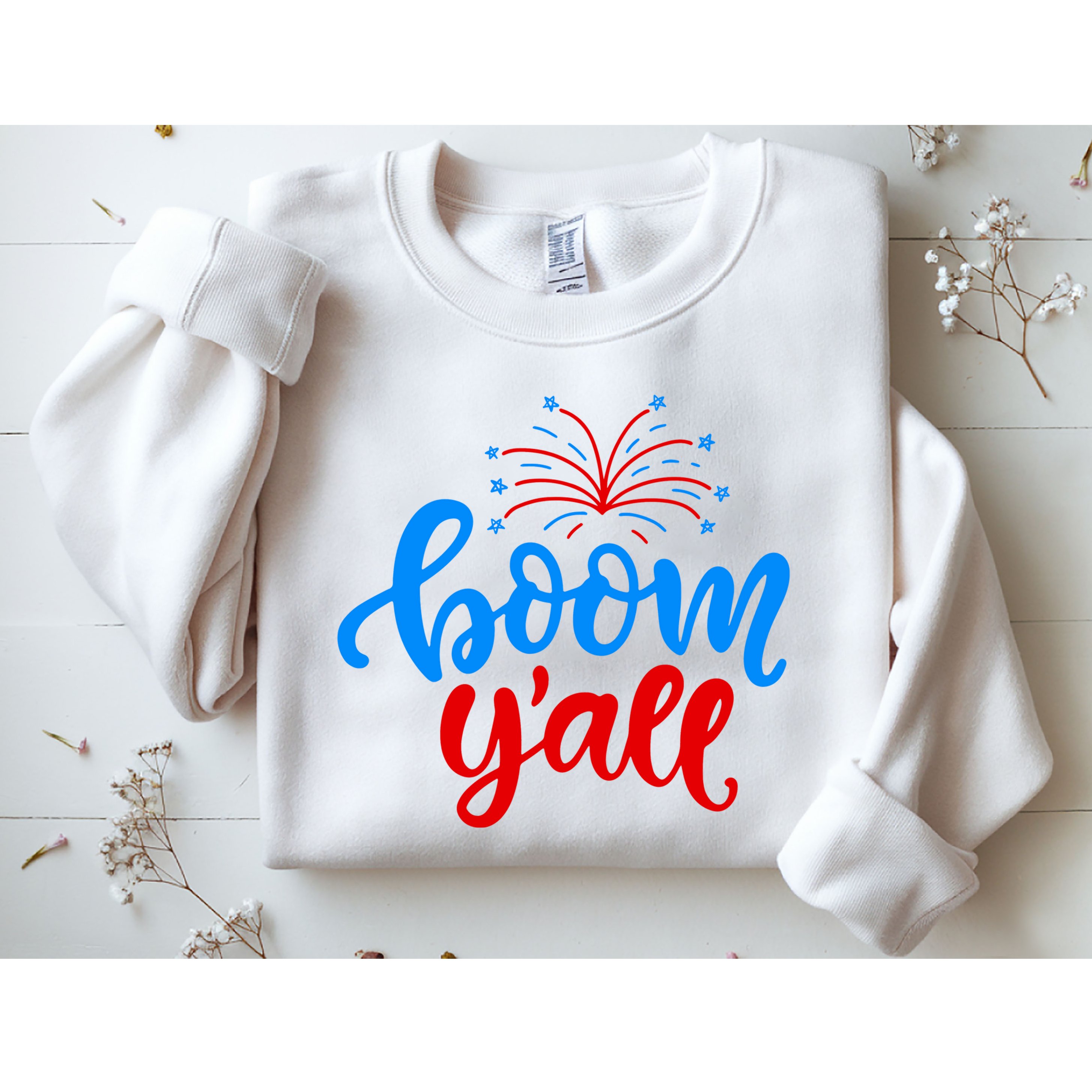 Boom Yall 4th Of July Firework Festive Sweatshirt