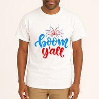 Boom Yall 4th Of July Firework Festive Tall T-Shirt