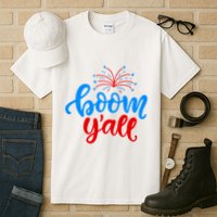 Boom Yall 4th Of July Firework Festive Tall T-Shirt