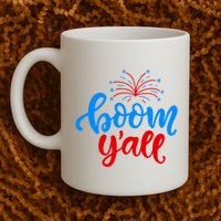 Boom Yall 4th Of July Firework Festive Mug
