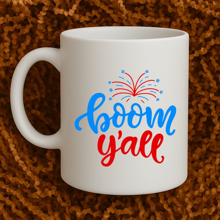 Boom Yall 4th Of July Firework Festive Mug