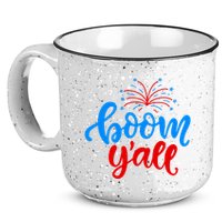 Boom Yall 4th Of July Firework Festive 15oz Campfire Ceramic Mug