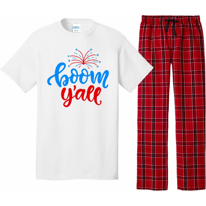 Boom Yall 4th Of July Firework Festive Pajama Set