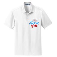 Boom Yall 4th Of July Firework Festive Dry Zone Grid Polo