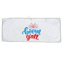 Boom Yall 4th Of July Firework Festive Large Microfiber Waffle Golf Towel
