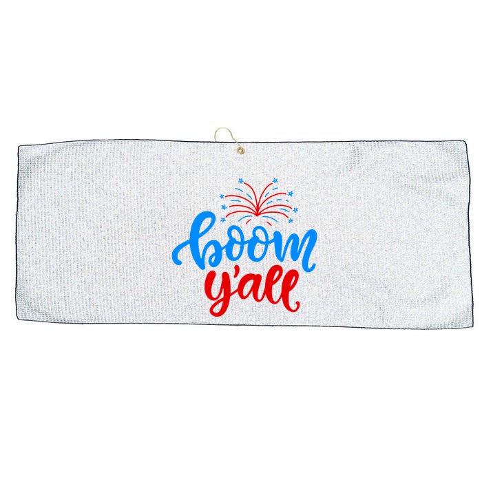 Boom Yall 4th Of July Firework Festive Large Microfiber Waffle Golf Towel