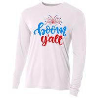 Boom Yall 4th Of July Firework Festive Cooling Performance Long Sleeve Crew