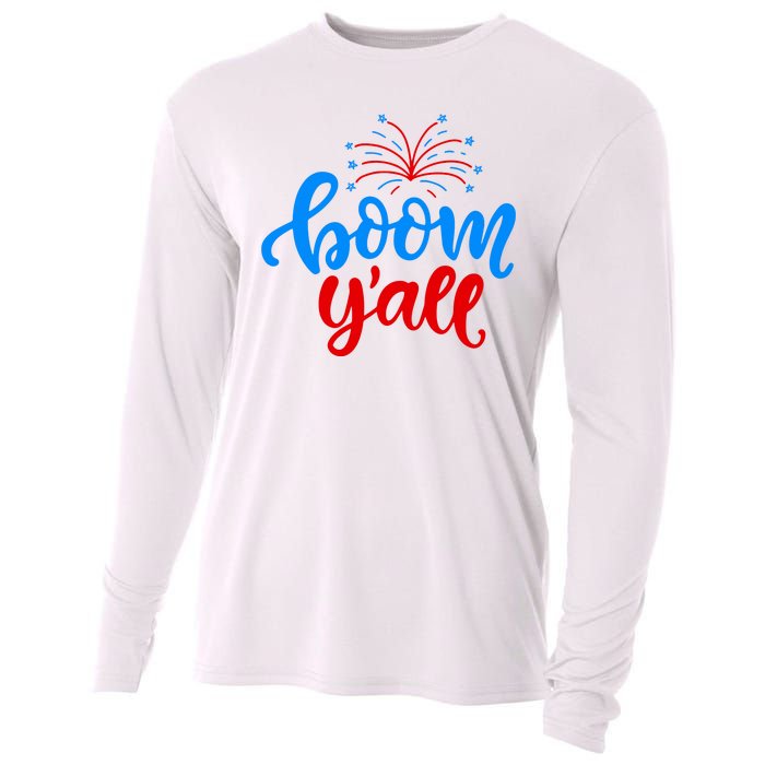 Boom Yall 4th Of July Firework Festive Cooling Performance Long Sleeve Crew