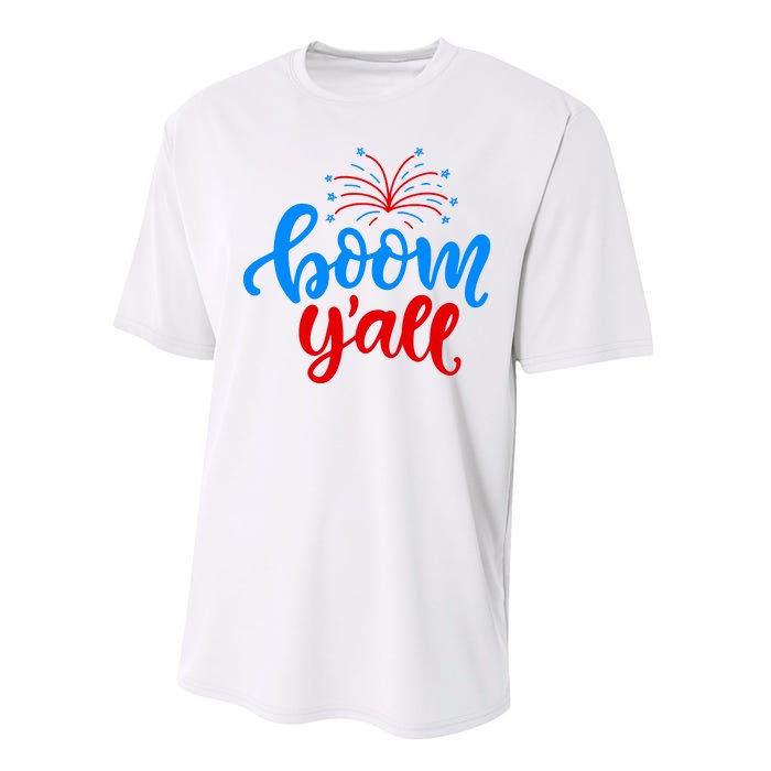 Boom Yall 4th Of July Firework Festive Performance Sprint T-Shirt