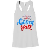 Boom Yall 4th Of July Firework Festive Women's Racerback Tank