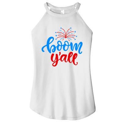 Boom Yall 4th Of July Firework Festive Women's Perfect Tri Rocker Tank