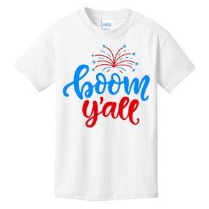 Boom Yall 4th Of July Firework Festive Kids T-Shirt