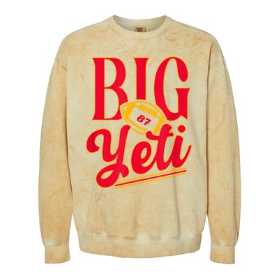 Big Yeti 87 Number Colorblast Crewneck Sweatshirt