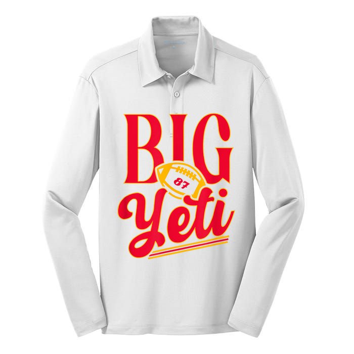 Big Yeti 87 Number Silk Touch Performance Long Sleeve Polo