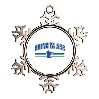 Bring Ya Ass To Minnesota Metallic Star Ornament