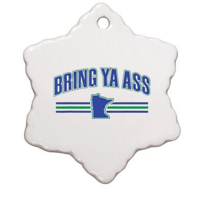 Bring Ya Ass Team Ceramic Star Ornament