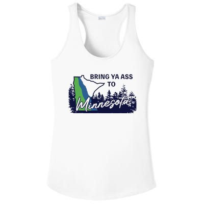 Bring Ya Ass To Minnesota Ladies PosiCharge Competitor Racerback Tank