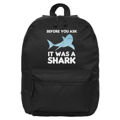 Before You Ask It Was A Shark Amputation Ampu 16 in Basic Backpack