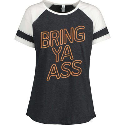 Bring Ya Ass To Minnesota Family Gift Enza Ladies Jersey Colorblock Tee