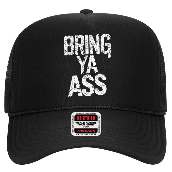 Bring Ya Ass Minnesota Basketball American High Crown Mesh Back Trucker Hat