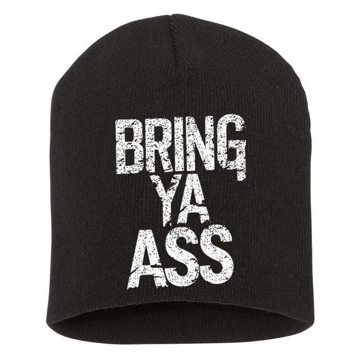 Bring Ya Ass Minnesota Basketball American Short Acrylic Beanie