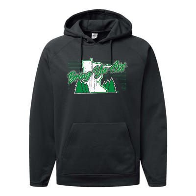 Bring Ya Ass Minnesota Basketball Performance Fleece Hoodie