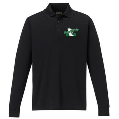 Bring Ya Ass Minnesota Basketball Performance Long Sleeve Polo