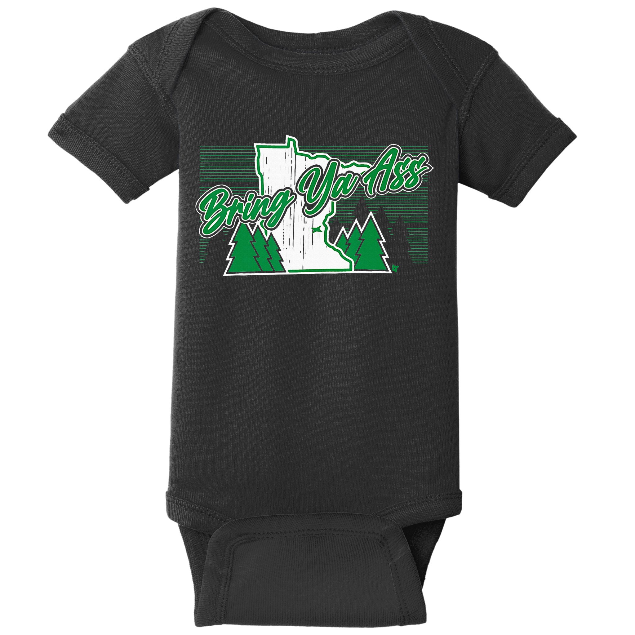 Bring Ya Ass Minnesota Basketball Baby Bodysuit