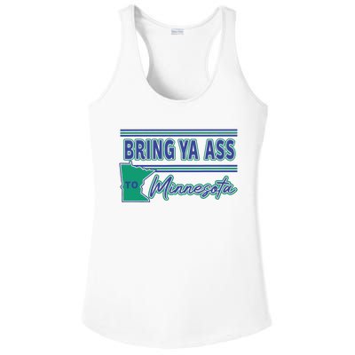 Bring Ya Ass To Minnesota Ladies PosiCharge Competitor Racerback Tank