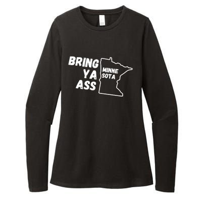 Bring Ya Ass Minnesota Womens CVC Long Sleeve Shirt