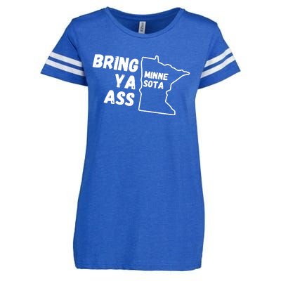 Bring Ya Ass Minnesota Enza Ladies Jersey Football T-Shirt