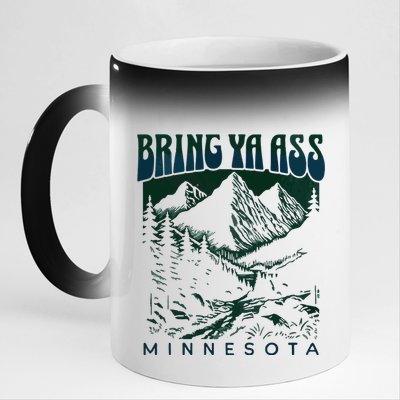 Bring Ya Ass Minnesota Basketball 11oz Black Color Changing Mug