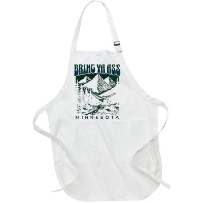 Bring Ya Ass Minnesota Basketball Full-Length Apron With Pockets