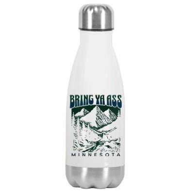 Bring Ya Ass Minnesota Basketball Stainless Steel Insulated Water Bottle