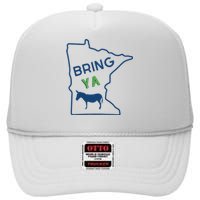 Bring Ya Ass High Crown Mesh Back Trucker Hat