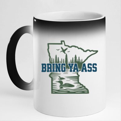 Bring Ya Ass Minnesota 11oz Black Color Changing Mug