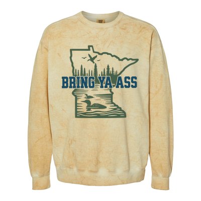 Bring Ya Ass Minnesota Colorblast Crewneck Sweatshirt