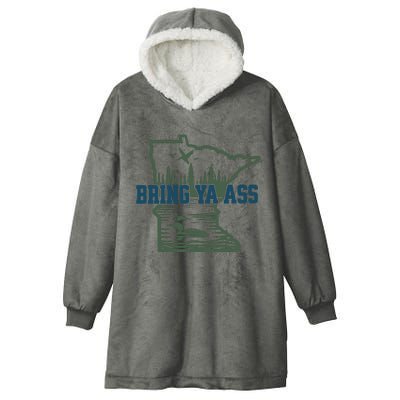 Bring Ya Ass Minnesota Hooded Wearable Blanket