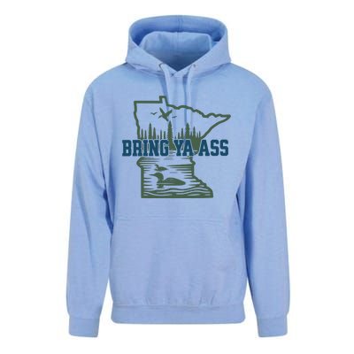 Bring Ya Ass Minnesota Unisex Surf Hoodie