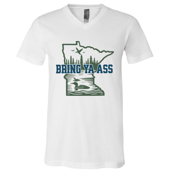 Bring Ya Ass Minnesota V-Neck T-Shirt