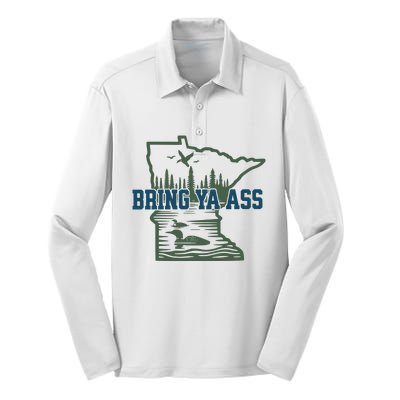 Bring Ya Ass Minnesota Silk Touch Performance Long Sleeve Polo