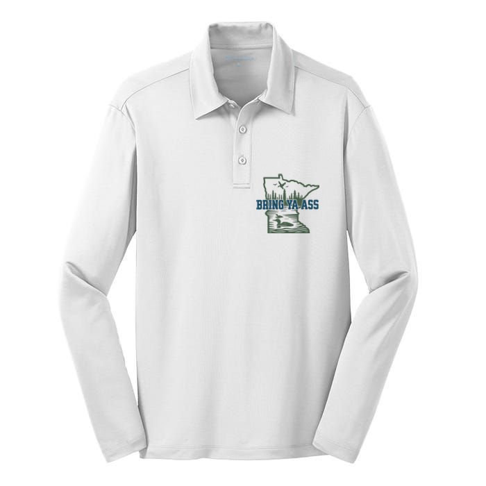 Bring Ya Ass Minnesota Silk Touch Performance Long Sleeve Polo