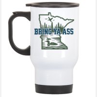 Bring Ya Ass Minnesota Stainless Steel Travel Mug