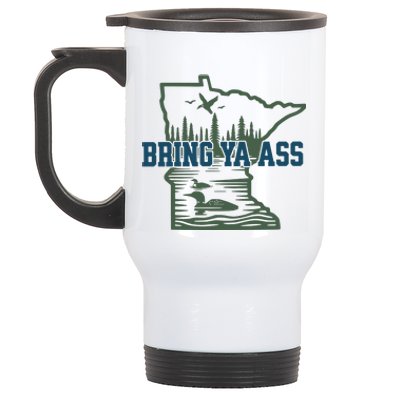 Bring Ya Ass Minnesota Stainless Steel Travel Mug