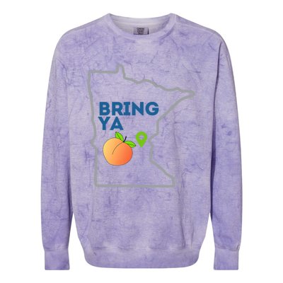 Bring Ya Ass To Mn Colorblast Crewneck Sweatshirt