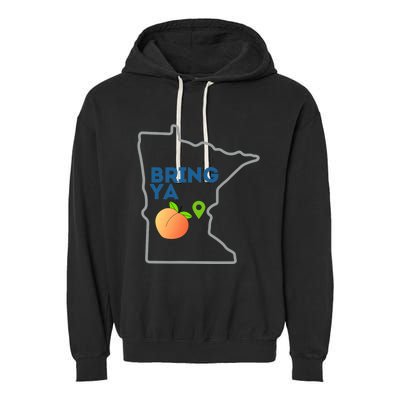 Bring Ya Ass To Mn Garment-Dyed Fleece Hoodie