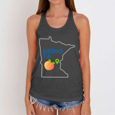 Bring Ya Ass To Mn Women's Knotted Racerback Tank