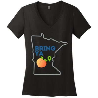 Bring Ya Ass To Mn Women's V-Neck T-Shirt