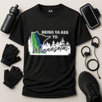 Bring Ya Ass To Minnesota Funny Minnesota Anthony Cooling Performance Crew T-Shirt