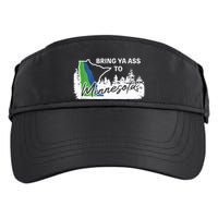 Bring Ya Ass To Minnesota Funny Minnesota Anthony Adult Drive Performance Visor
